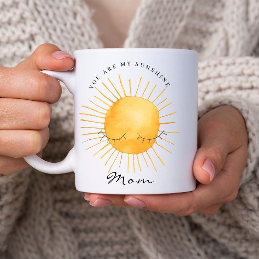 あなたは私の太陽です 可愛いママのための寄せ書きの引用 コーヒーマグカップ