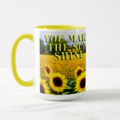 あなたは私の太陽を輝かせ、コーヒーマグ マグカップ (左)