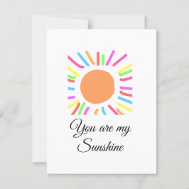 あなたは私の太陽黄色オレンジの太陽の光を名前を追加する ポストカード