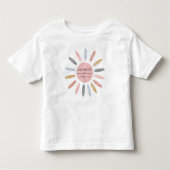 あなたは私の太陽 | かわいい虹色パステル トドラーTシャツ (正面)