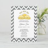 あなたは私の太陽 ニュートラルベイビーシャワー 招待状 (スタンド正面)