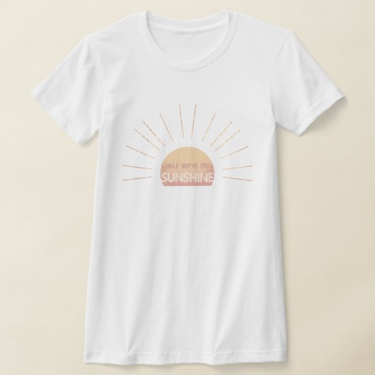 あなたは私の太陽 女性用グラフィックTシャツ | 太陽 Tシャツ (レイダウン)