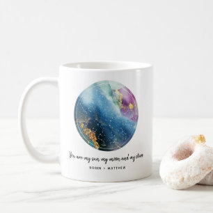 あなたは私の太陽、月と星、天の贈り物 コーヒーマグカップ