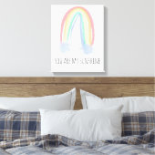 あなたは私の太陽 水彩画の虹 キャンバスプリント (インサイチュ (寝室))