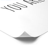 あなたは私の太陽 水彩画の虹 ポスター (角)