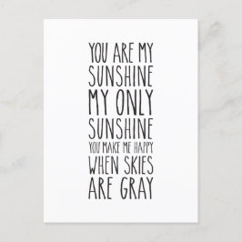 あなたは私の太陽 私の唯一の太陽 ポストカード