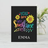 あなたは私の太陽 誕生日カード 招待状 (スタンド正面)