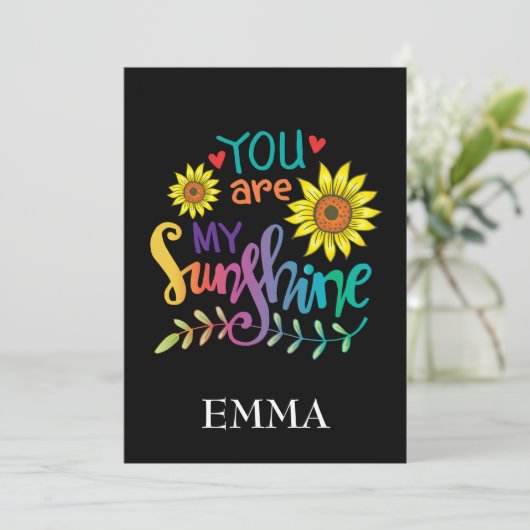 あなたは私の太陽 誕生日カード 招待状 (スタンド正面)