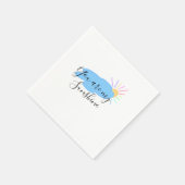 あなたは私の太陽 黄色 オレンジ 太陽の光 雲 スタンダードカクテルナプキン (角)