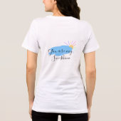 あなたは私の太陽 黄色 オレンジ 太陽の光 雲 トライブレンドＴシャツ (裏面)