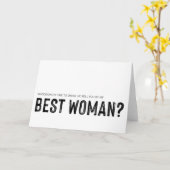 あなたは私の女性の最高のブライダルパーティのお願いを カード (黄色い花)