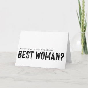 あなたは私の女性の最高のブライダルパーティのお願いを カード