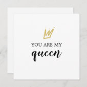 あなたは私の女王の記念日/バレンタインカウトクラウンです シーズンカード (正面/裏面)