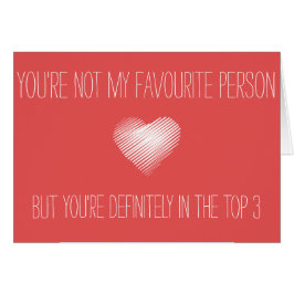 あなたは私の好みが、しかしあなたは上3のカードではないです