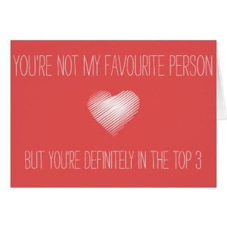 あなたは私の好みが、しかしあなたは上3のカードではないです