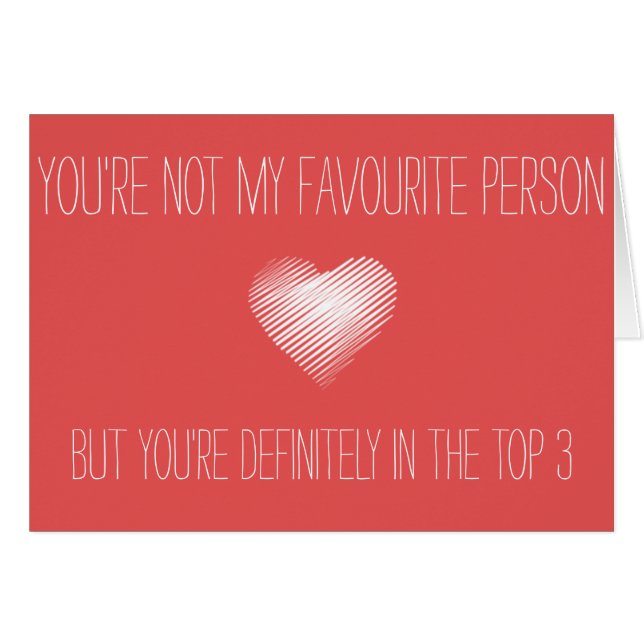 あなたは私の好みが、しかしあなたは上3のカードではないです (正面横)