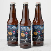 あなたは私の宇宙を甘いバレンタインにする ビールラベル (ボトル)