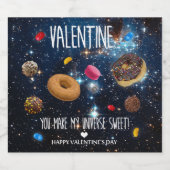 あなたは私の宇宙を甘いバレンタインにする ビールラベル (シングルラベル)