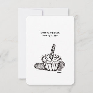 あなたは私の完璧なマッチ、フラットカード