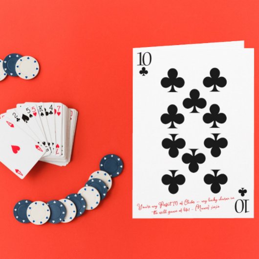 あなたは私の完璧な10クラブのバレンタイン カード