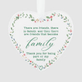 あなたは私の家族の一員になってくれてありがとう オーナメント (正面)