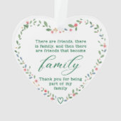 あなたは私の家族の一員になってくれてありがとう オーナメント (裏面)