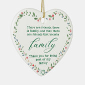 あなたは私の家族の一員になってくれてありがとう セラミックオーナメント (右)