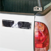 あなたは私の尾で!! 後退させて下さい! バンパーステッカー (トラック上)