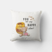 「あなたは私の幸福な場所だ！」 クッション (正面)