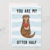 あなたは私の後半バレンタインホリデーカードです シーズンカード (正面/裏面)