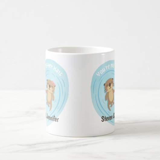 あなたは私の後半、カップルパーソナライズされただ コーヒーマグカップ (中央)