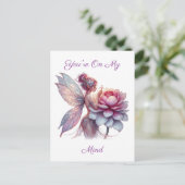 あなたは私の心に |妖精と花 ポストカード (スタンド正面)