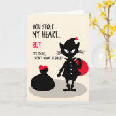 あなたは私の心を盗んだ… カード (黄色い花)