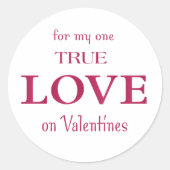あなたは私の愛のステッカーである ラウンドシール (正面)