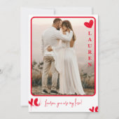 あなたは私の愛 フォト バレンタインデー カード (正面)