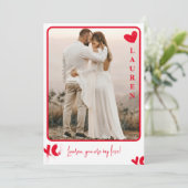 あなたは私の愛 フォト バレンタインデー カード (スタンド正面)