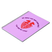 あなたは私の愛 Spiral Journal ノートブック (左側)