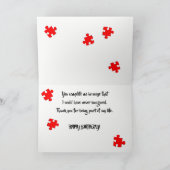 あなたは私の感傷的な誕生日を完了 カード (内部)