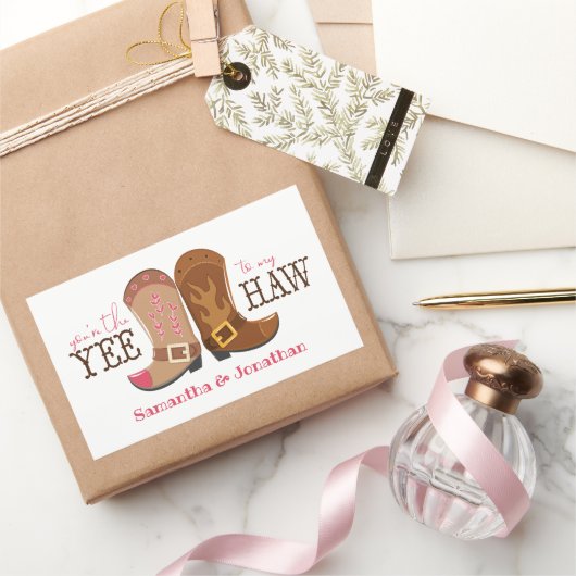 あなたは私の手に届く年 長方形シール (ギフト)