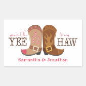 あなたは私の手に届く年 長方形シール (正面)