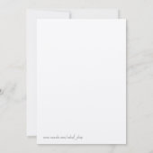 あなたは私の招待を可愛いメイド・オブ・オーナー（花嫁付き添い人）です サンキューカード (裏面)