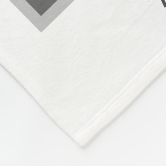 あなたは私の日の光でパーソナライズされたす、灰色/白 フリースブランケット (角)