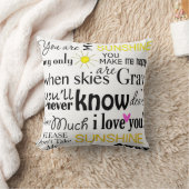 あなたは私の日光私の日光です クッション (ブランケット)