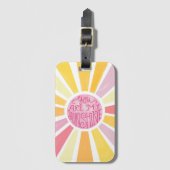 あなたは私の日照光明るい水の色のベビーギフト ラゲッジタグ (正面縦)