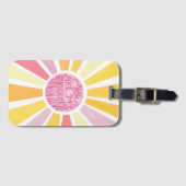 あなたは私の日照光明るい水の色のベビーギフト ラゲッジタグ (正面横)