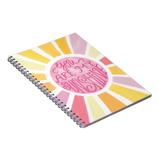 あなたは私の日照光明るい水の色の贈り物 ノートブック (右側)