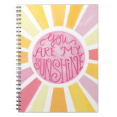 あなたは私の日照光明るい水の色の贈り物 ノートブック (正面)