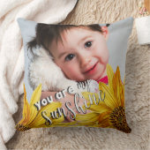 あなたは私の日照明るい黄色のヒマワリの写真である クッション (ブランケット)