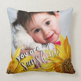 あなたは私の日照明るい黄色のヒマワリの写真である クッション
