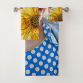あなたは私の日照明るい黄色のヒマワリの写真である バスタオルセット (インサイチュ)